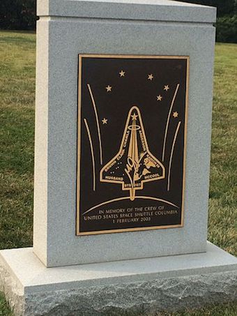 Memorial for Columbia space shuttle