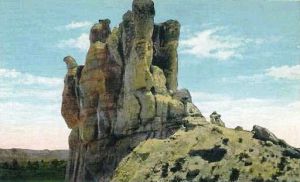 Historic postcard of Teapot Dome