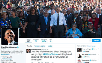 President Obama's Twitter feed
