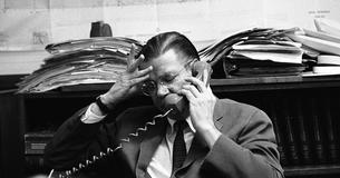 Robert S. McNamara on the phone