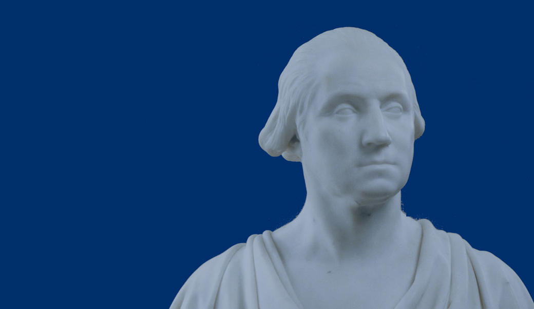 Marble bust of George Washington