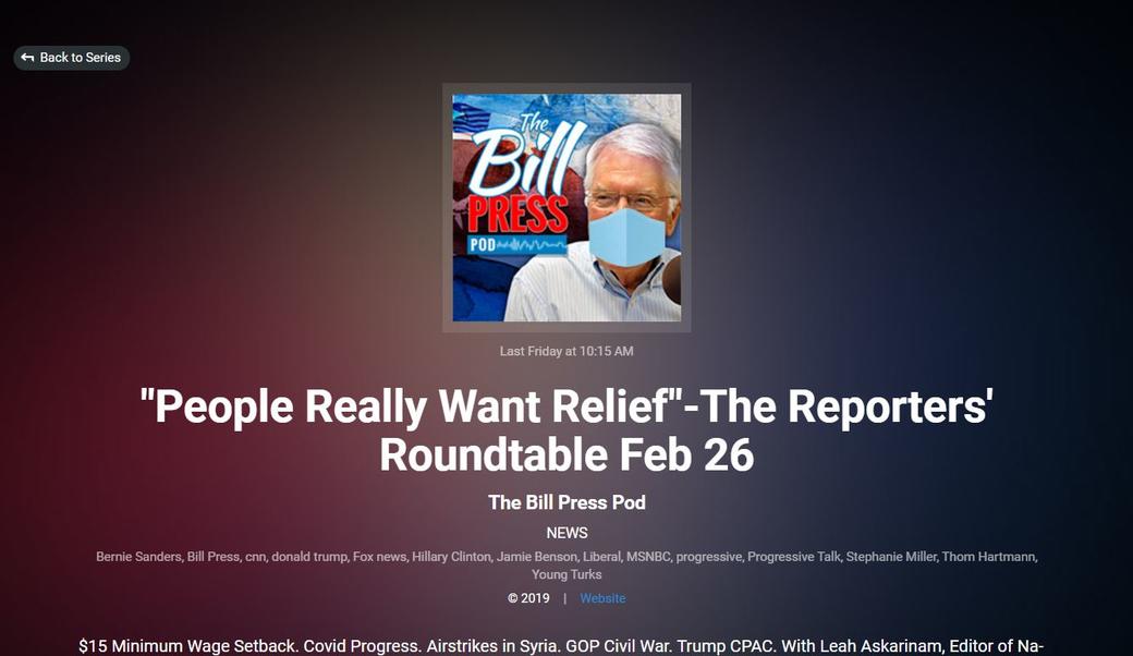 Bill Press Pod