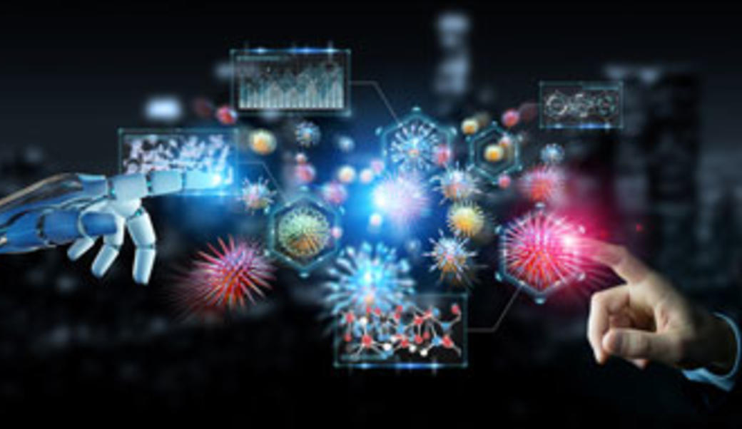 futuristic health care illustration