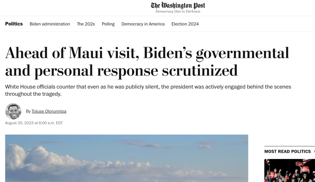 Washington Post Headline
