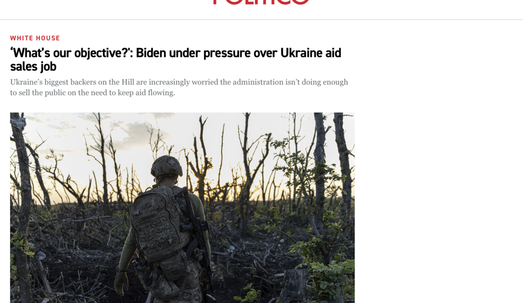 Politico headline