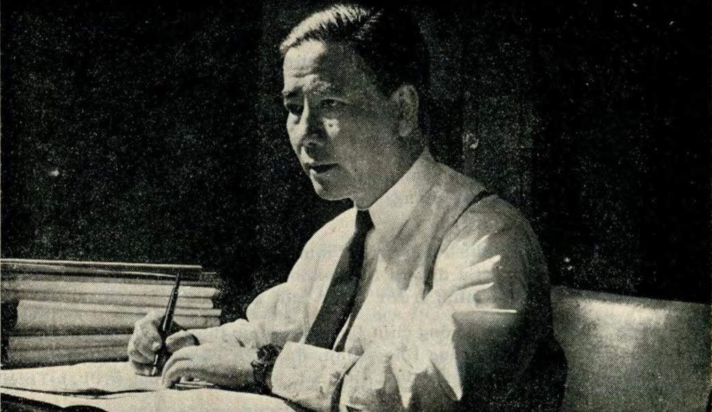 President Ngo Dinh Diem sitting at desk