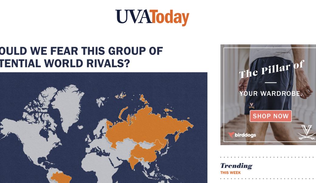 UVA Today headline