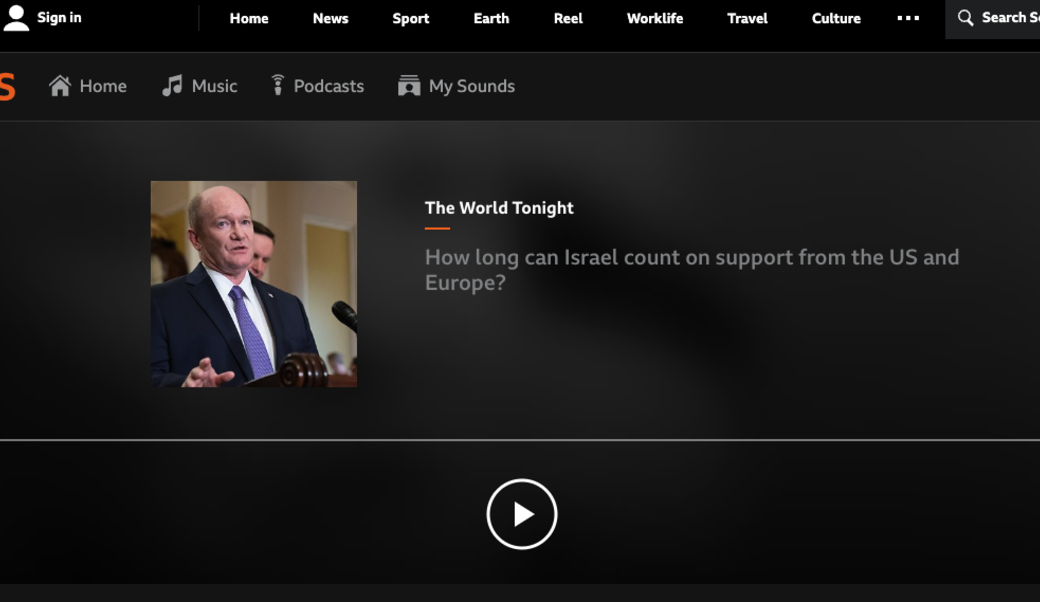 BBC headline