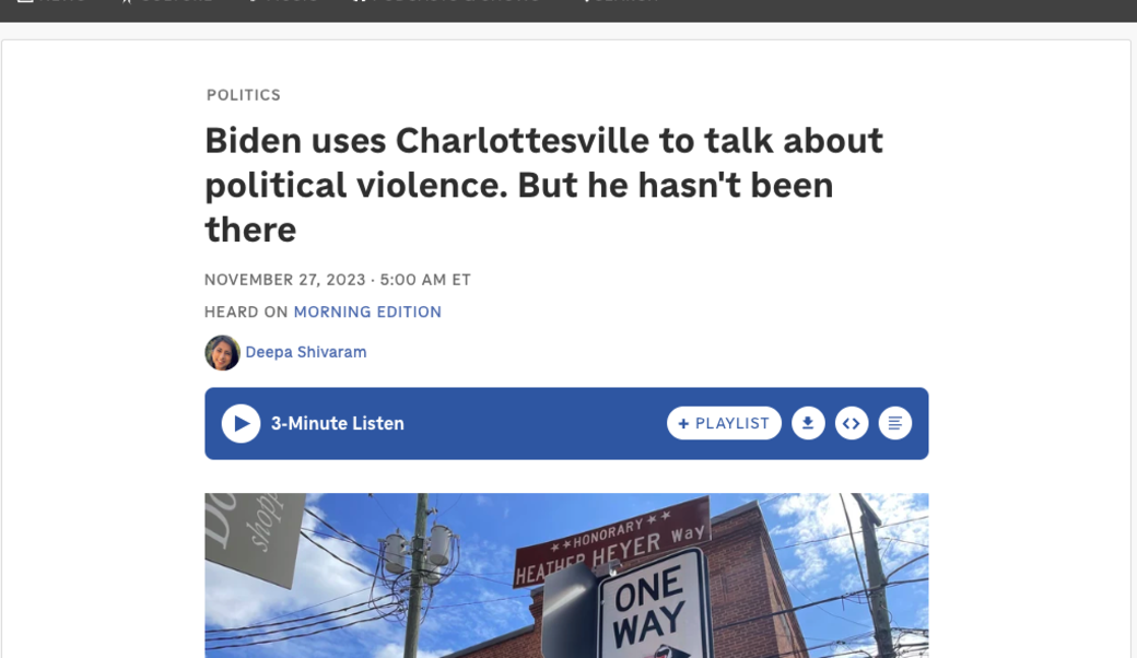 NPR headline