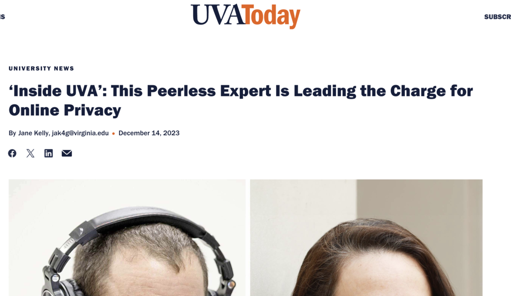 UVA today headline