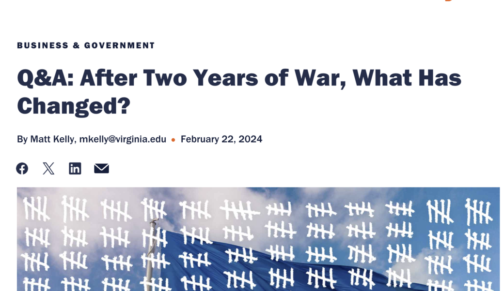 UVA Today headline