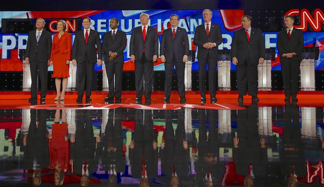 Republican candidates at the 2016 Republican presidential debate 