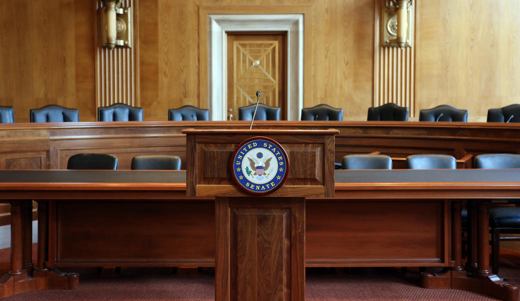 Senate hearing room