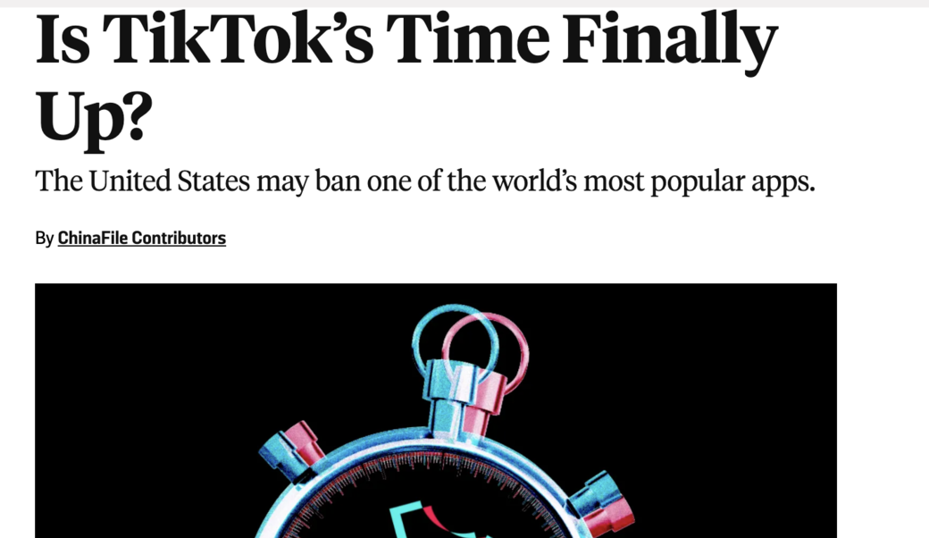 Foreign Affairs headline