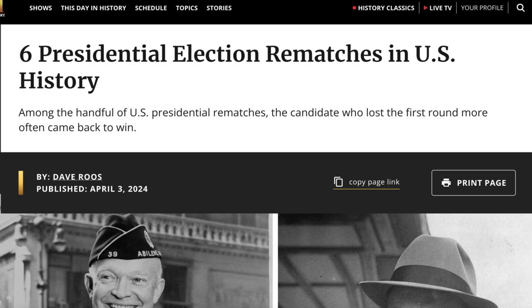 history headline