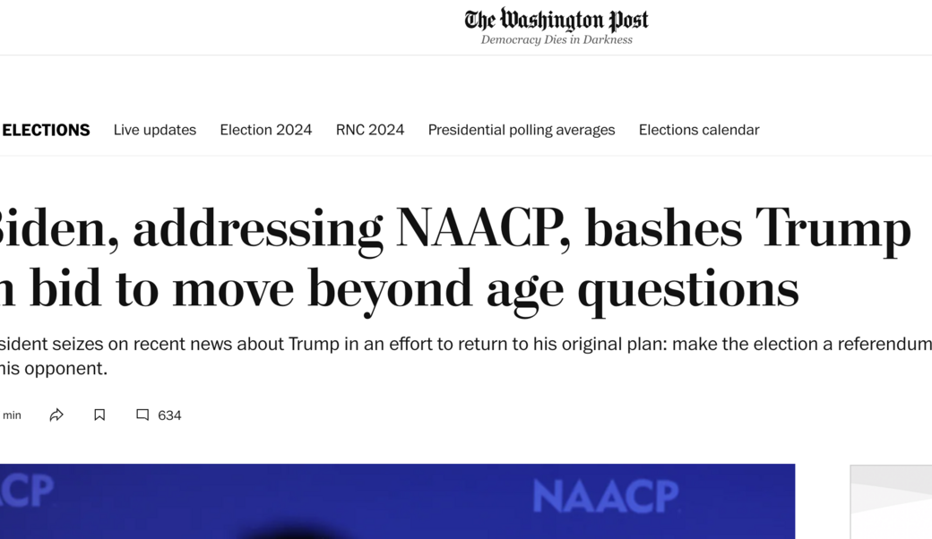 washington post headline