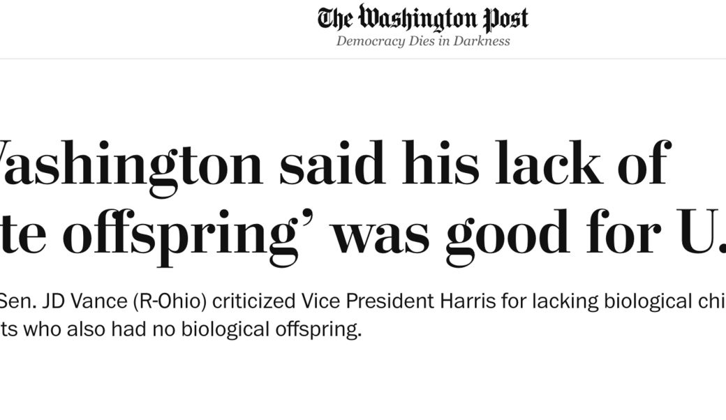 washington post headline