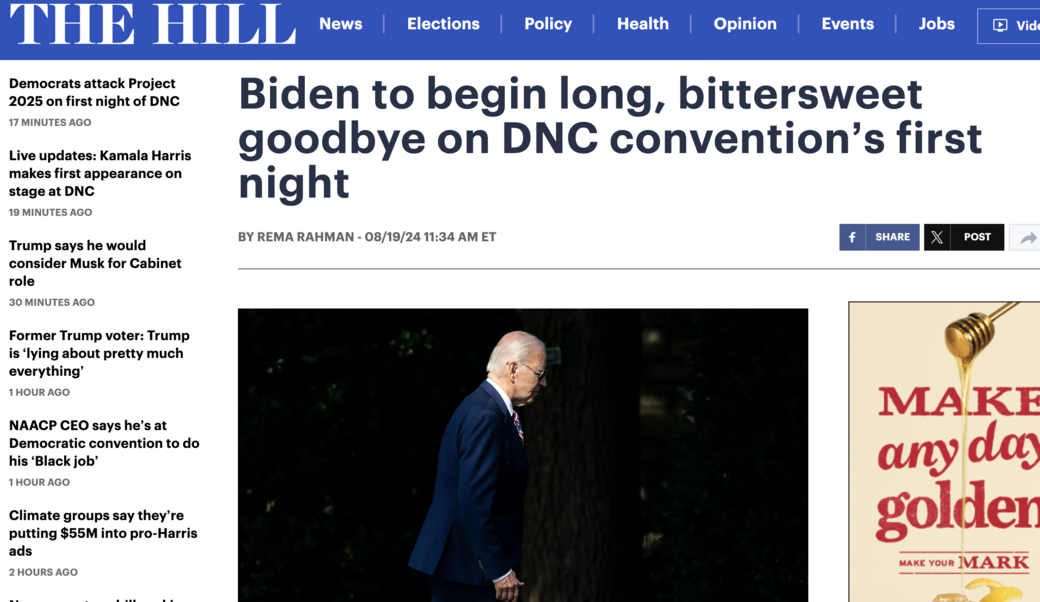 the hill headline