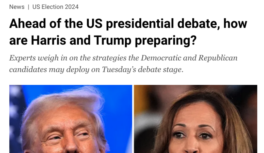 al jazeera headline