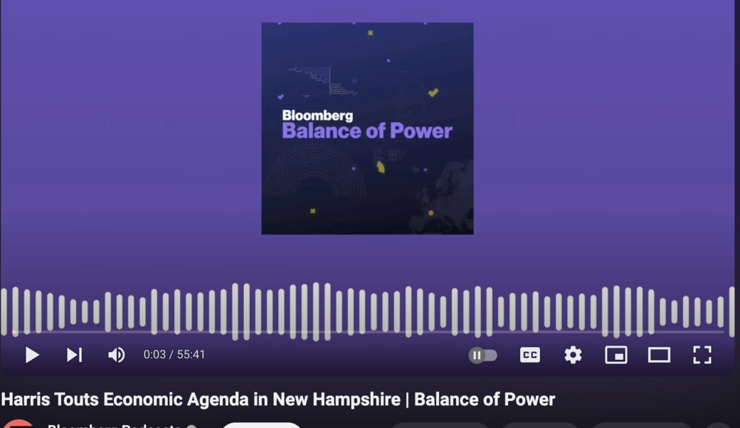 bloomberg podcast headline