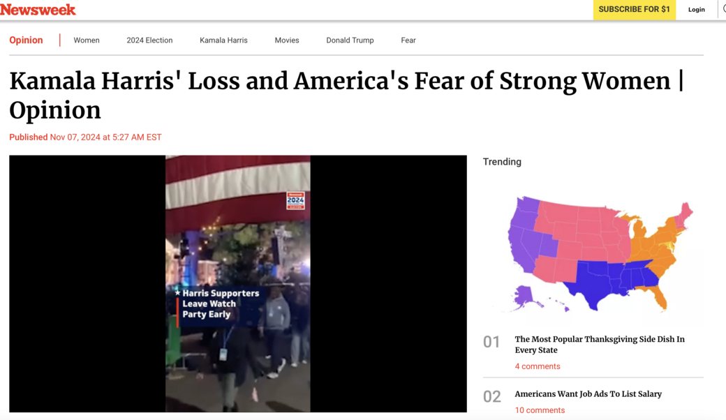 article headline