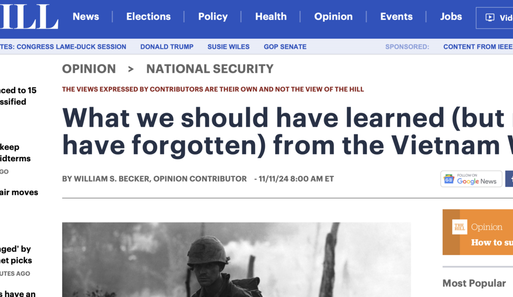 the hill headline