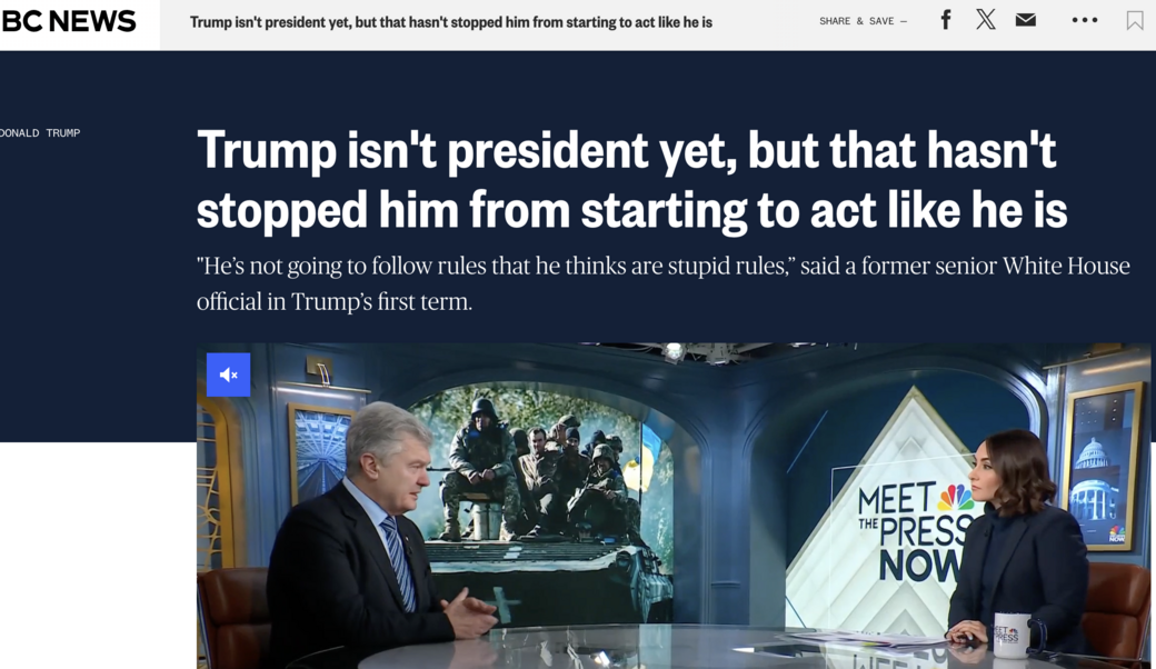 article headline