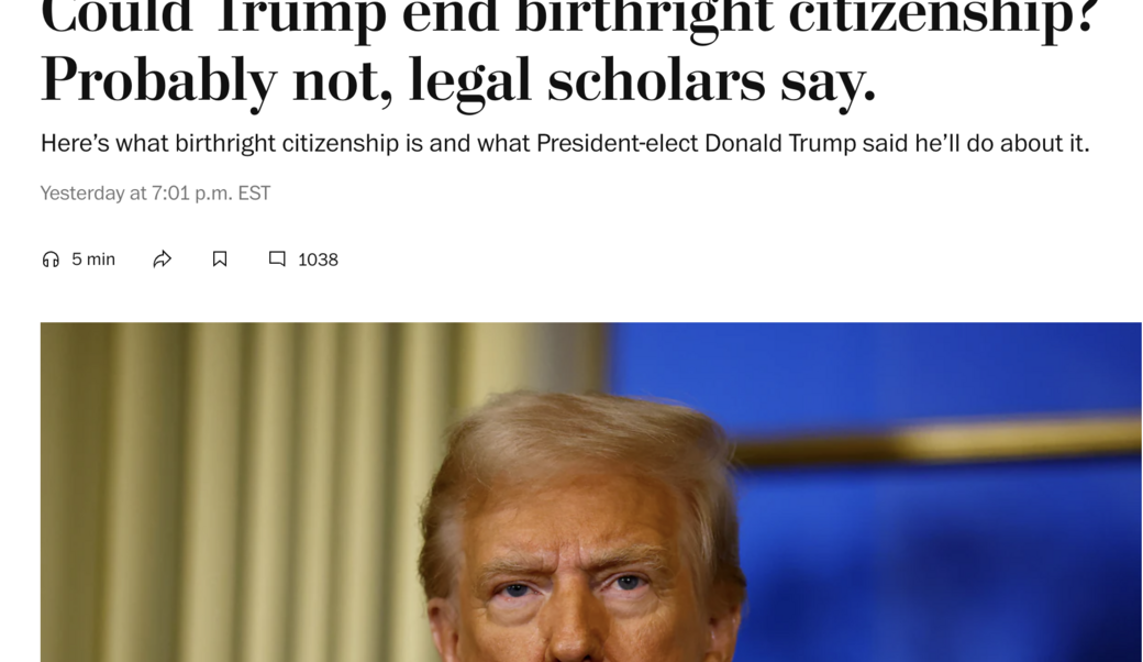 article headline