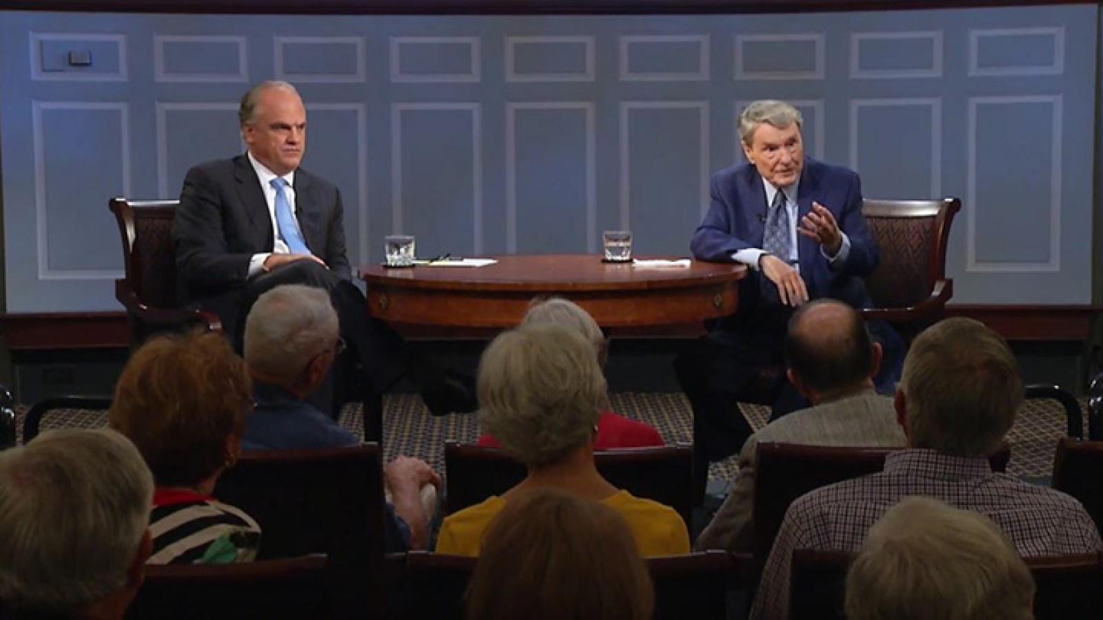 Jim Lehrer takes questions on the 2016 presidential campaign