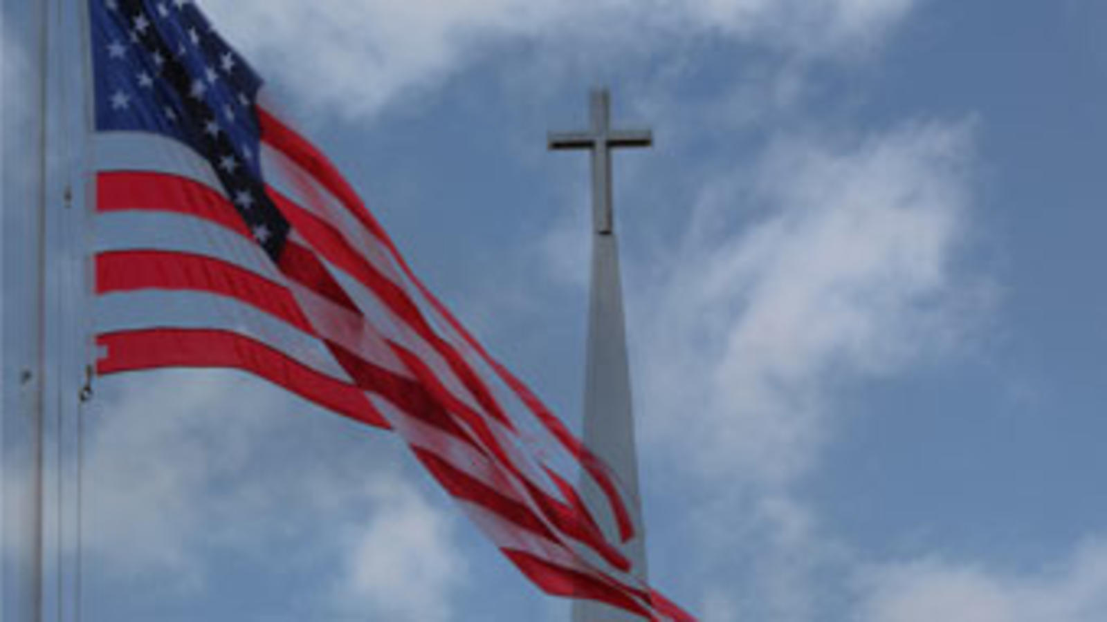 flag and cross